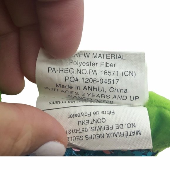 Nanco Mermaid plush doll pillow blue sequins stuffed 12" tall - Picture 2 of 5